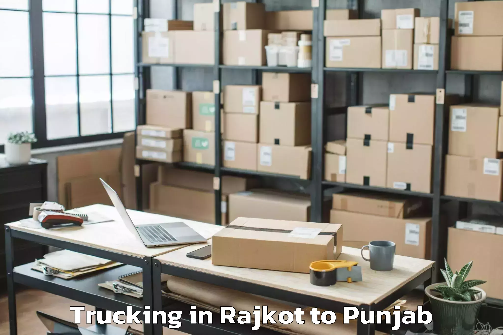 Affordable Rajkot to Ajnala Trucking